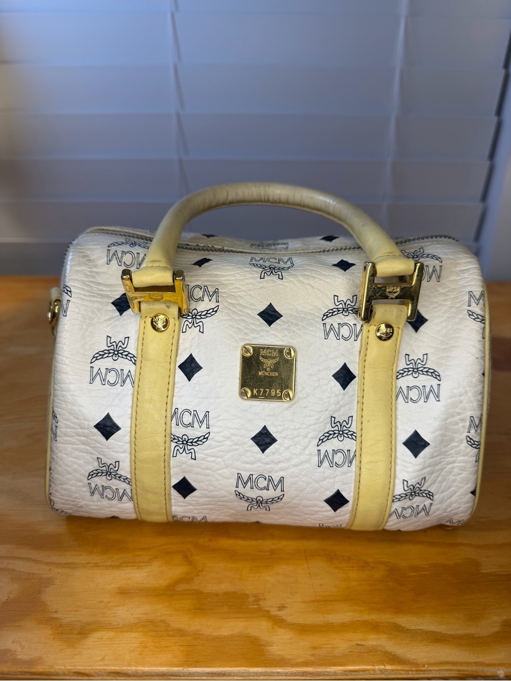 Authentic MCM mini Boston Bag
